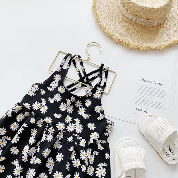 Vestido Princesa Estilo Occidental para Niña - Verano con Tirantes