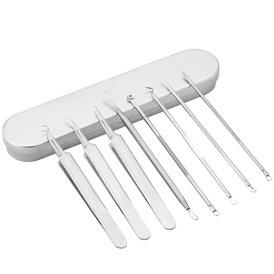 Set de Agujas de Acero Inoxidable para Eliminar Puntos Negros y Acné