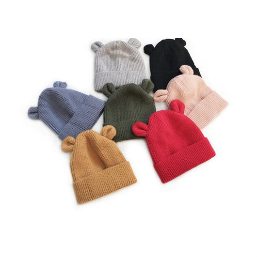 Gorro Infantil Tejido con Orejas de Osito y Puño Cálido - Image 18