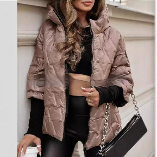 Chaqueta Suelta con Capucha y Parches de Algodón para Hombre y Mujer - Image 10