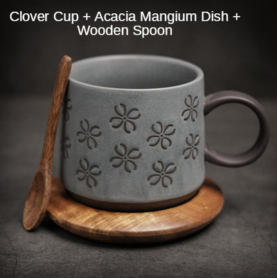Taza de Cerámica Retro con Asa Colgante y Capacidad Extra Grande + Cuchara - Image 24