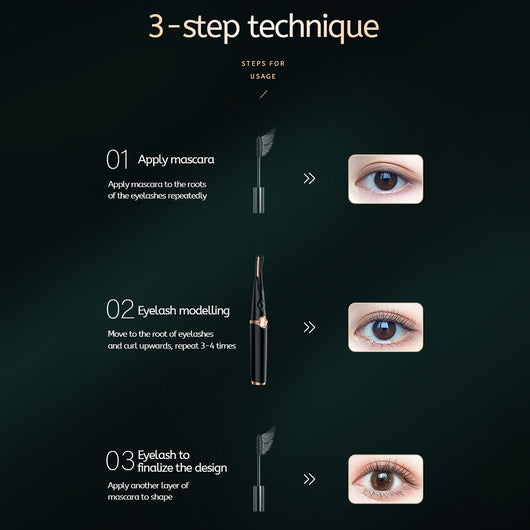 Rizador de Pestañas Eléctrico Calefactable Doble Cara para Maquillaje Profesional - Image 23
