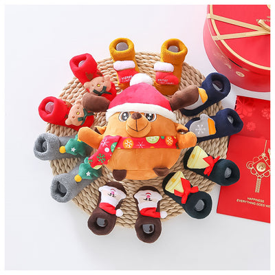Conjunto de Calcetines Bebé Príncipe Rojo con Caja de Regalo - Image 16