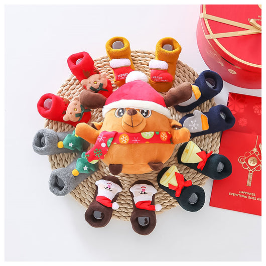 Conjunto de Calcetines Bebé Príncipe Rojo con Caja de Regalo - Image 16