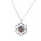 Hidden Plateado Pendant Energy Stone Necklace Yoga Plateado E