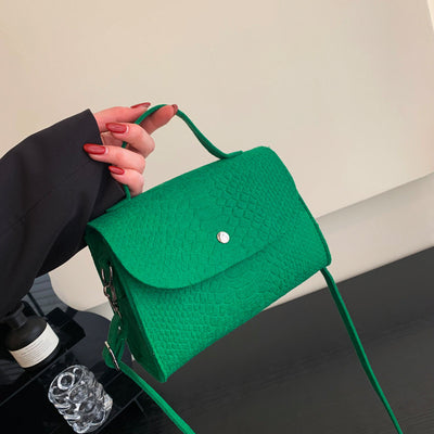 Bolso Bandolera Cuadrado Pequeño de Fieltro para Mujer - Image 11
