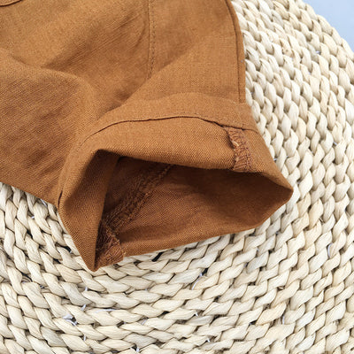 Pantalón Capri Zanahoria Infantil en Algodón y Lino - Image 9
