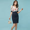 Vestido Casual de Patchwork Estampado para Mujer