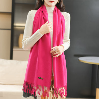 Bufanda Reversible de Cachemira para Mujer - Elegancia Dual - Image 9