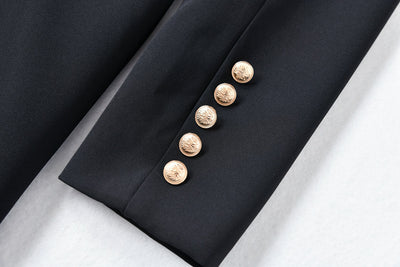 Vestido Ejecutivo Doble Botonadura con Cinturón Ajustado para Mujer - Image 24