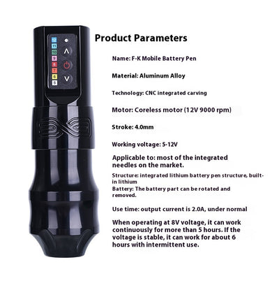 Máquina Tatuadora Inalámbrica Dual Battery - Pluma Profesional 2 en 1 - Image 24