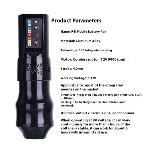 Máquina Tatuadora Inalámbrica Dual Battery - Pluma Profesional 2 en 1 - Image 24