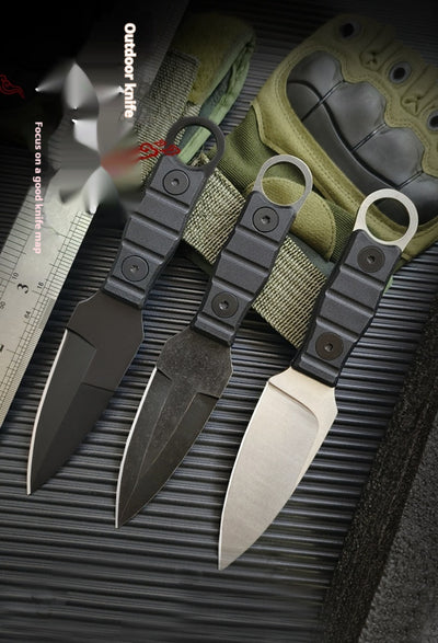 Cuchillo de Campamento Portátil de Alta Dureza con Hoja Recta - Image 15