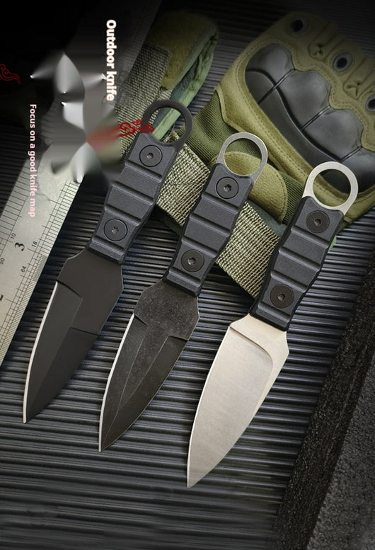 Cuchillo de Campamento Portátil de Alta Dureza con Hoja Recta - Image 15