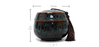 Recipiente de Té en Cerámica Artesanal con Caja de Madera - Image 6