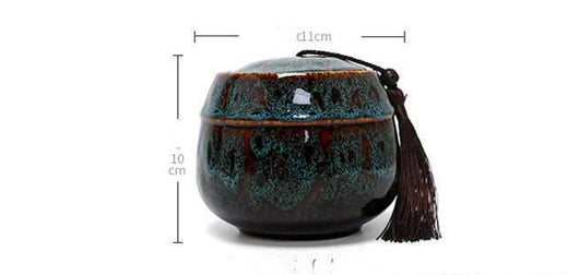 Recipiente de Té en Cerámica Artesanal con Caja de Madera - Image 6