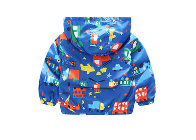 Chaqueta Cortaviento Infantil con Estampado de Aviones - Image 8