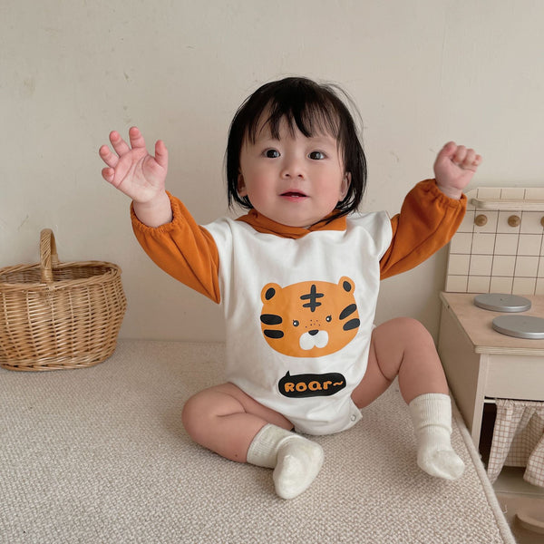 Enterizo con Capucha Estampado Tigre Bebé - Diseño Versátil y Adorable