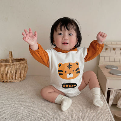 Enterizo con Capucha Estampado Tigre Bebé - Diseño Versátil y Adorable