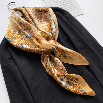 Pañuelo de Seda Grande Cuadrado para Mujer - Elegancia Atemporal - Image 3