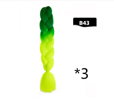 Peluca Trenzada Degradada Fibra Química Alta Temperatura - Image 39