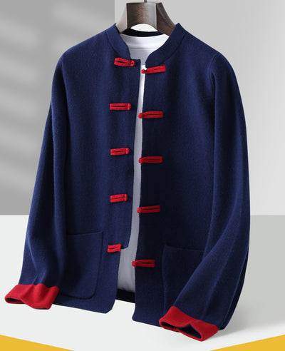 Chaqueta Retro Tang Estilo Chino para Hombre - Casual de Manga Larga - Image 18