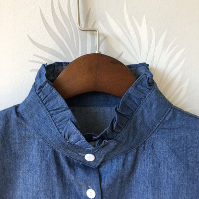 Cuello Falso Retro de Algodón con Encaje Desmontable para Mujer - Image 48