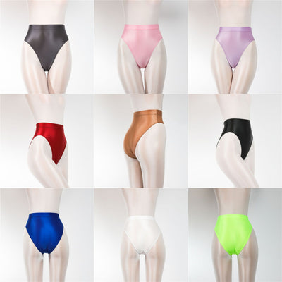 Braguitas de Talle Alto Efecto Brillante para Mujer - Image 24