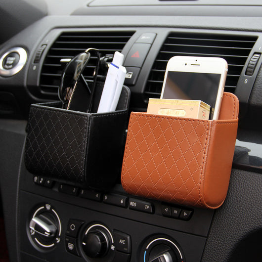Organizador de Auto con Bolsa Colgante y Compartimentos para Salidas de Aire - Image 6