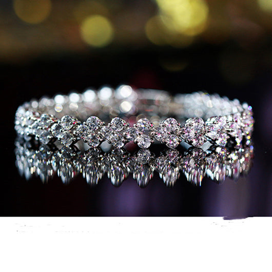 Pulsera de Circón Romana Elegante - Brazalete de Temperamento y Personalidad para Mujer - Image 5