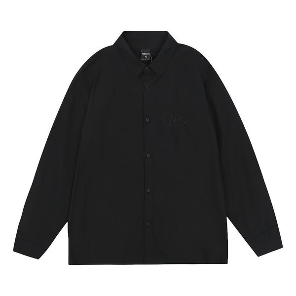 Cardigan Tipo Camisa con Bordado y Diseño Minimalista de Moda