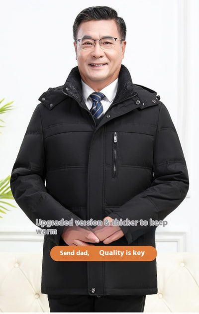 Abrigo Largo Acolchado de Plumas para Hombre - Protección Extrema en Invierno - Image 8