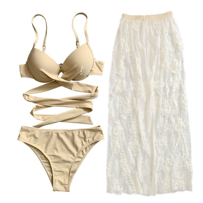Bikini Dividido Backless con Push Up Sexy - Image 6