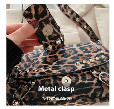 Bolso Bandolera Personalizado Estampado Leopardo Motocicleta para Mujer - Image 31