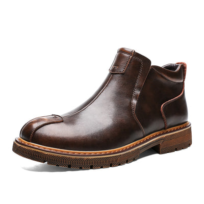 Botas Casuales de Cuero Martin para Hombre Talla Grande - Image 8
