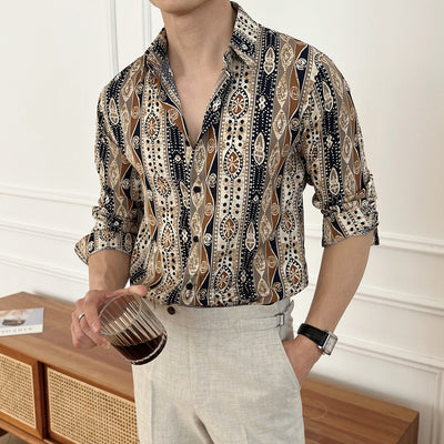 Camisa Floral Suelta de Manga Corta - Estilo Trendy y Elegante