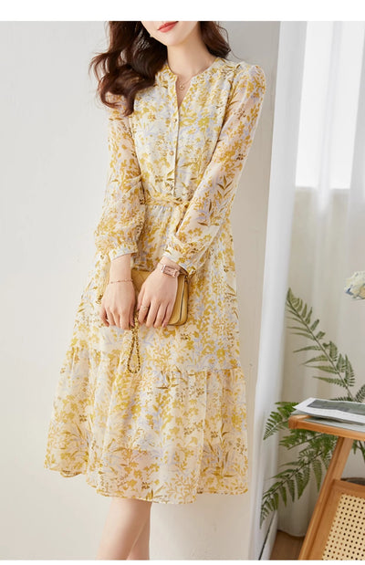 Vestido Floral de Gasa Francesa - Image 13