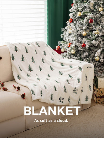 Manta Navideña para Sofá con Bordado de Árbol de Navidad - Image 13