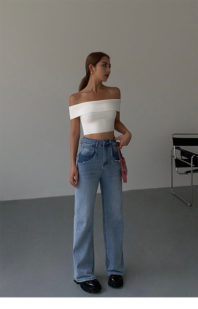 Top Tejido Asimétrico Cropped para Mujer - Image 14