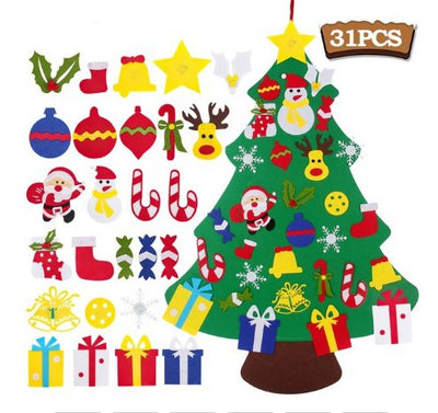 Árbol de Navidad Puzzle Colgante Hecho a Mano para Niños - Image 11