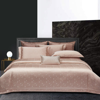 Juego de Cama Jacquard Algodón Premium de 4 Piezas - Image 7
