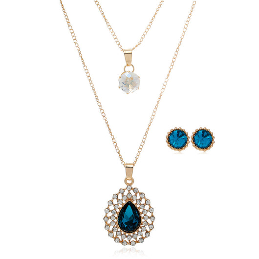 Conjunto de Collar y Aretes de Diamantes Brillantes - Image 8