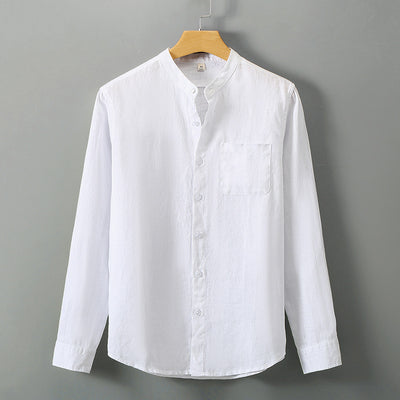 Camisa de Lino a Rayas Manga Corta - Image 22