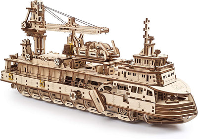 Modelo 3D de Barco Científico - Puzzle Educativo Armable - Image 4