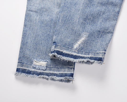 Jeans con Cierre Lateral y Rotos para Hombre y Mujer - Image 10