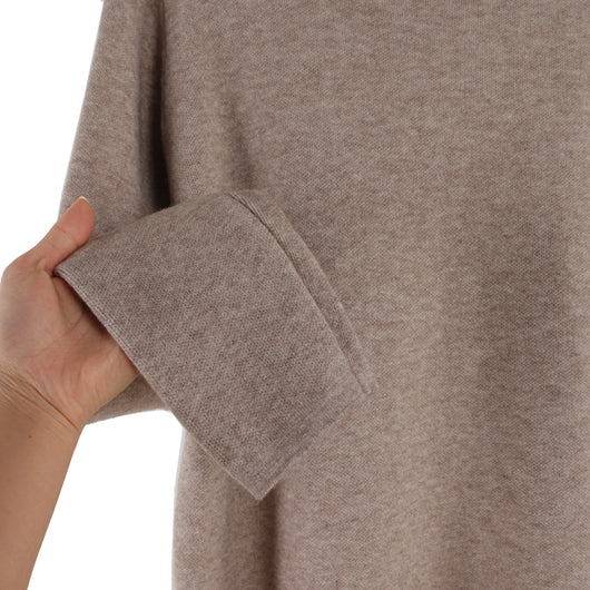 Vestido Suéter Largo de Cuello Alto para Otoño e Invierno - Image 12