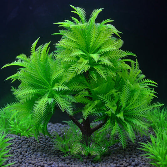 Planta Artificial Decorativa para Acuario - Paisaje Acuático Realista