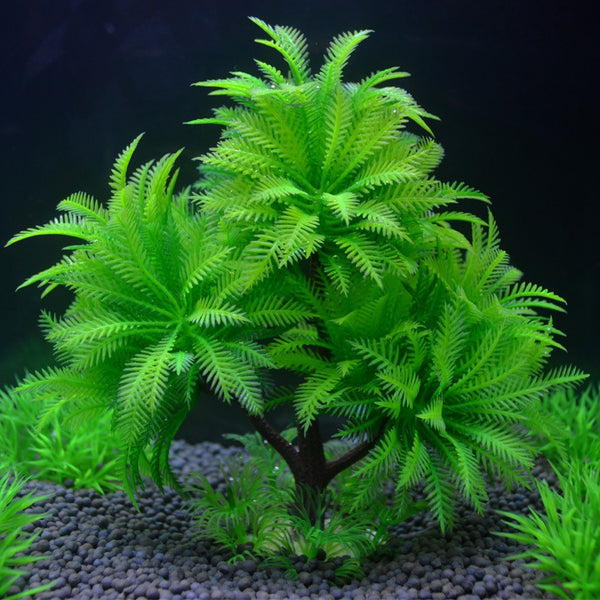 Planta Artificial Decorativa para Acuario - Paisaje Acuático Realista