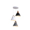 Black White Grey Disc No Bulb