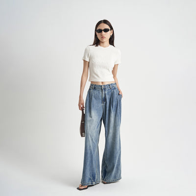 Jeans Sueltos Desteñidos para Otoño - Estilo Casual Moderno - Image 3
